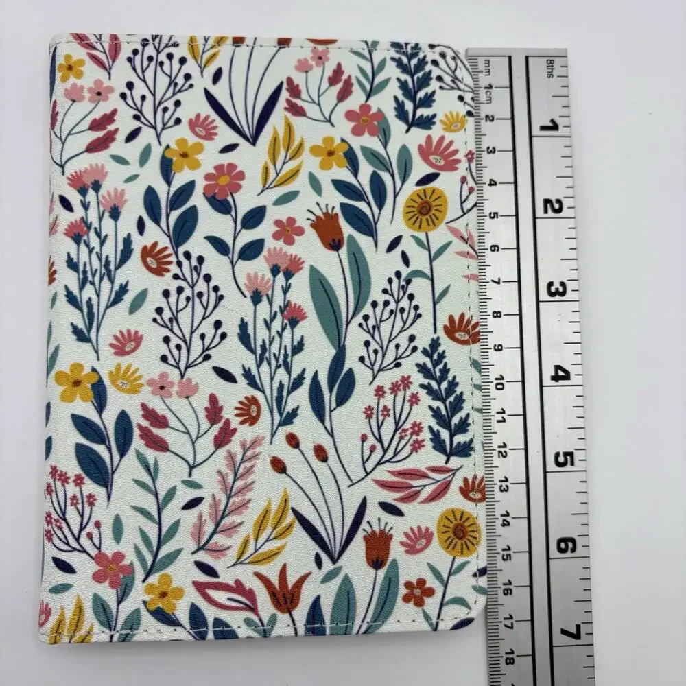 Kindle Paperwhite Case 6.8 by MOKO For 11th Generation, White Multicolor Flowers